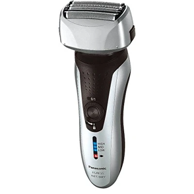Image of Panasonic ES RF31 Premium Wet and Dry 4 Blade Electric Shaver for Men with Flexible Pivoting Head, Silver, UK 2 Pin Plug
