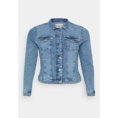 Image of ONLY Carmakoma Carwespa Jacket denim jacket, Women&#039;s, Size: 18, Light blue