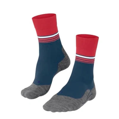 Image of Falke RU4 Endurance Cool Running Socks Red Size 6 8 for Men Breathable Comfort and Support