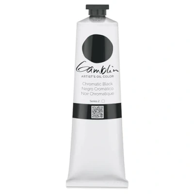 Image of Gamblin G2212 150ml Artists Grade Oil Color Chromatic Black