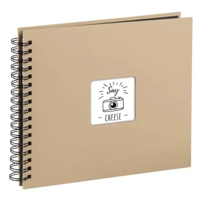 Image of Hama 113681 Fine Art Photo Album 28 x 24 cm 50 Beige w/Black Pages
