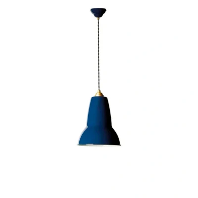 Image of Anglepoise Original 1227 Midi Pendant Brass Ink Blue