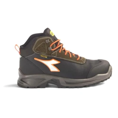 Image of DIADORA Men&#039;s Sport DIATEX MID S3 WR CI SRC Boat Shoe, Nero/Verde RABBIA, 8 UK