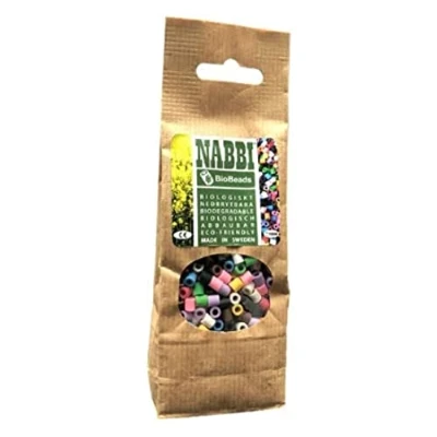 Image of NABBI BioBeads 1000 Pack for Pegboards Ironing Fuse Melting Beads Biodegradable (Assorted Mix)