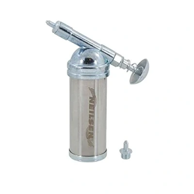 Image of 80cc Small Mini Compact Grease Gun 2 NOZZLES 0.6MM Stainless Steel for Lubricant Application