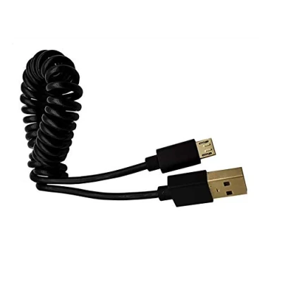 Image of innov8 Gold Plated USB 2.0 A Male to Micro 5Pin B Data Sync Extension Coiled Cable Connector 3m