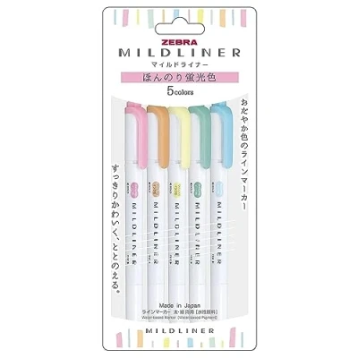 Image of Zebra Mildliner Marker 5C N Set