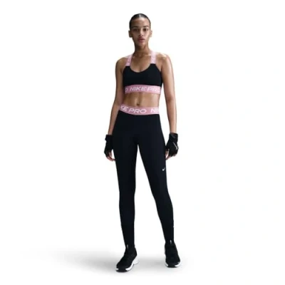 Image of Nike Performance Leggings, Women&#039;s, Size: Large, Black/elemental pink/white