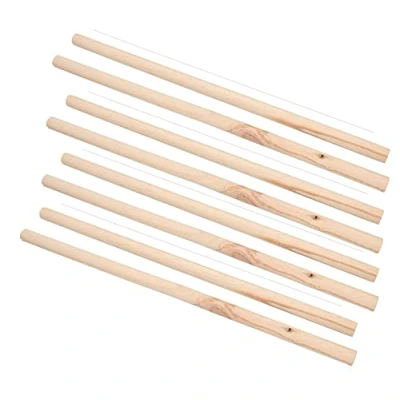 Image of 8PK Wooden Bird Perch Canary Budgie Cockatiel Parrot Cage Accessories 19&quot;