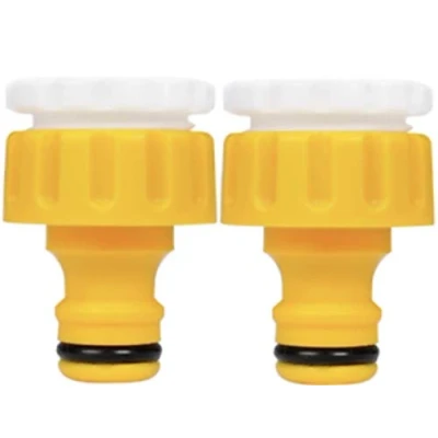 Image of 2 X Hozelock 2175 Threaded Tap Connector 3/4in (HOZ2175)