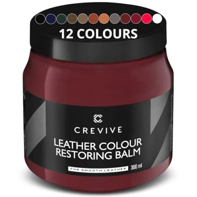 Image of CREVIVE Leather Restorer Bordeaux 300 ml Colour for Sofas Balm