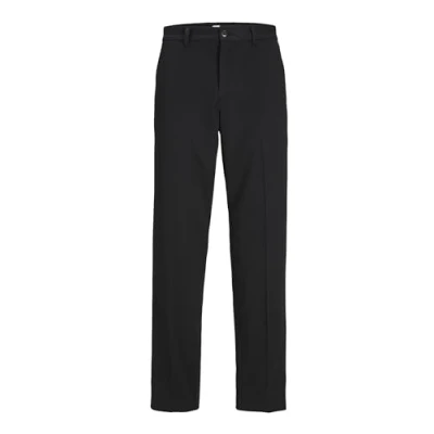 Image of JACK &amp; JONES Male Chino Trousers Loose Fit Trousers, black, 29 W/34 L