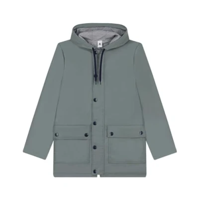 Image of Petit Bateau Womens A089l Waxed Coat, Vert Thuya, S UK
