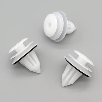 Image of VVO Fasteners White Plastic Rear Door Card Clips for Toyota Yaris, RAV4, Auris, Prius, Avensis, Land Cruiser, (Pack of 10)