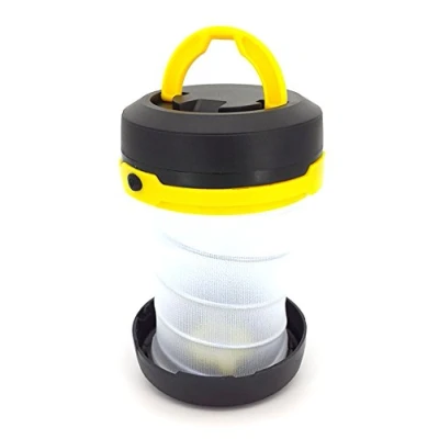 Image of ESupFly Portable Collapsible Water Resistant Waterproof LED Camping Lantern Lamp Flashlight torch Mini for Home &amp; Outdoor and Emergency Use (Yellow)