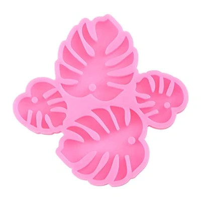 Image of Yushu Resin Molds, Monstera Leaf Earring Mould, Pendants Bracelets Necklaces DIY Jewelry Silicone Pendant Mould