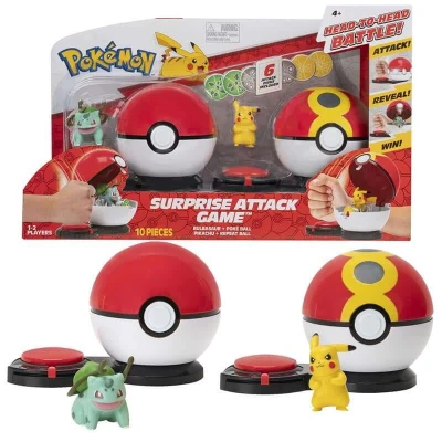 Image of Pokémon AB Gee SURPRISE ATTACK GAME, Red, PKW2504