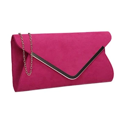 Image of SwankySwans Women&#039;s Karlie Clutch Bag, Fuchsia