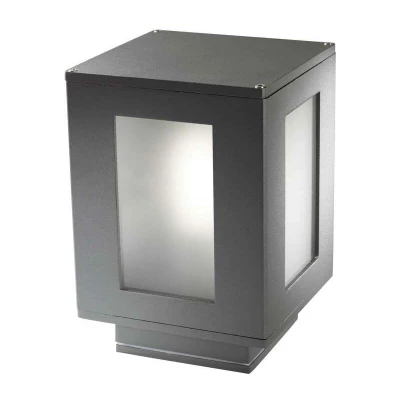 Image of Alfil Outdoor Pedestal Urban Grey 1x E27 IP44