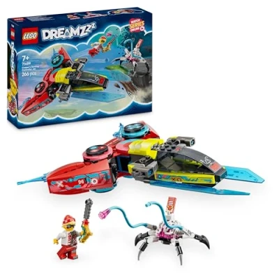 Image of LEGO DREAMZzz 2in1 Cooper’s Gaming Controller Jet Plane to Helicopter Set, Building Toy for Kids with a Minifigure and Spider Figure Imaginative Play, Gift 7 Plus Year Old Boys &amp; Girls 71489
