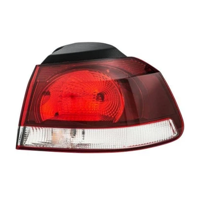 Image of 5K0945096M Rear light HELLA 2SD 009 922 141 Right Outer section W16W, WY21W 12V clear/red with bulbs bulb holder VOLKSWAGEN: GOLF 6