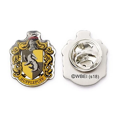 Image of The Carat Shop Official Harry Potter Hufflepuff Crest Pin Badge HPPB024