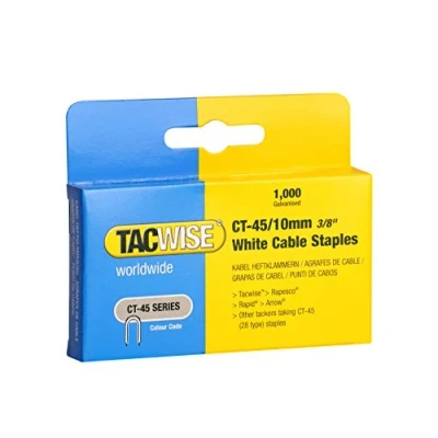 Image of TACWISE 0353 CT 45/10mm White Cable Staples