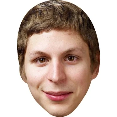 Image of FoxyPrinting Michael Cera Celebrity Cardboard Party Face Mask Fancy Dress
