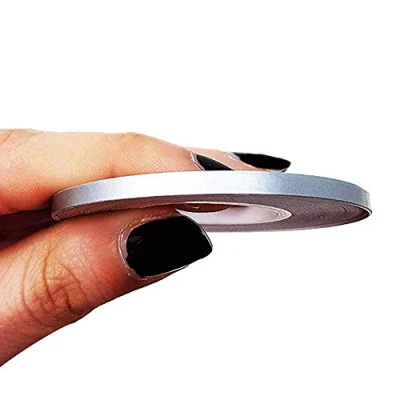 Image of 4R Quattroerre.it 10451 Trim Stripes Adhesive Strips for Cars, Silver, 3 mm x 10 mt