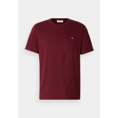 Image of Calvin Klein Jeans Smooth Solid TEE Basic Tshirt, Men&#039;s, Size: XS, Deep rouge