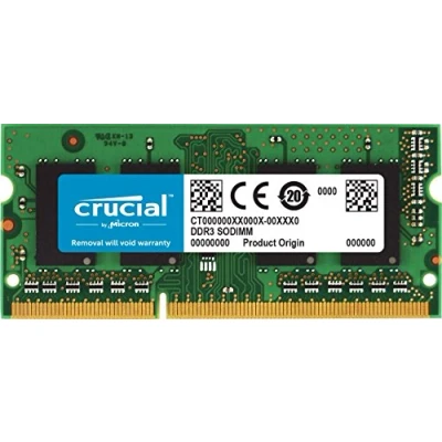 Image of Crucial RAM CT51264BF160B 4GB DDR3 1600 MHz CL11 Laptop Memory , Green
