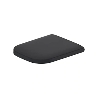 Image of Duravit Toilet seat Happy D.2, soft close seat, Urea thermoset lid, cover with stainless steel hinges, anthracite matt