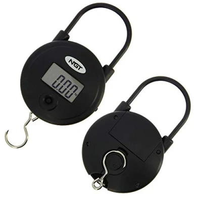 Image of DNA Leisure NGT Carp Coarse Fishing Tackle Day Weigh Digital Quickfish Scales Folding Hook 25kg 55lb