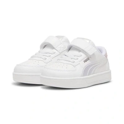 Image of PUMA Baby Girls CAVEN Holo 2.0 AC+ INF Sneaker, White Mauve Mist Silver, 8.5 UK Child