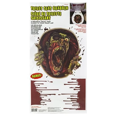 Image of amscan 450057 Creepy Toilet Seat Grabbers 1 Pc