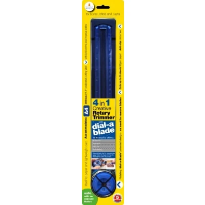 Image of Cathedral Products A4 Dial A Blade Creative Paper Trimmer Straight Cut, Wavy Perforations and Card Creasing in One Trimmer!