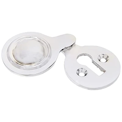 Image of Merriway® BH01810 Victorian Covered Keyhole Escutcheon Chrome Plated