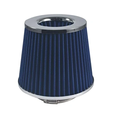 Image of OQUGRHR 76mm Universal Performance High Flow Cone Air Intake Filter Blue