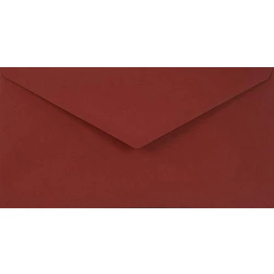 Image of Netuno 25 Long Dark red Coloured envelopes DIN DL 110x220mm 4.33x8.66 inches 115gsm Sirio Color Cherry gummed Pointed Flap no Window for Wedding Invitations Christmas Greeting Cards Letters leaflets