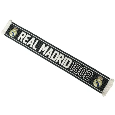 Image of Real Madrid Scarf Official Collection 140 cm, Grey and black, cm
