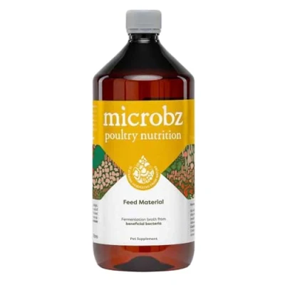 Image of MICROBZ Poultry NUTRITION 1 Litre Liquid Beneficial Microbes for Chickens &amp; to Supports Digestive Health, Immunity Egg Production Up 100 Servings