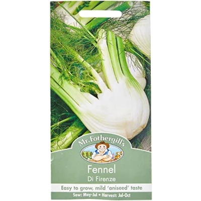 Image of Mr Fothergills Seeds Ltd 10025 Vegetable Seeds, Fennel Di Firenze, White