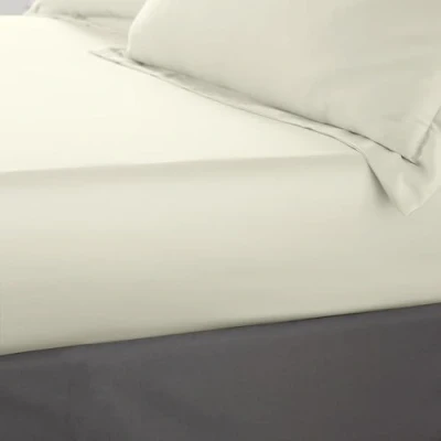 Image of Catherine Lansfield Silky Soft Satin Double Fitted Sheet Champagne Gold