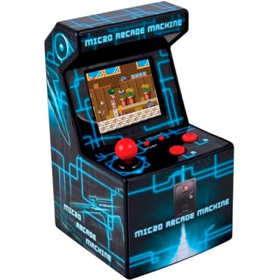 Image of ITAL Mini Arcade Machine/Portable Console with Retro Design And 250 Games / 16 Bits/Perfect As A Geek Gift For Children Adults (Blue)
