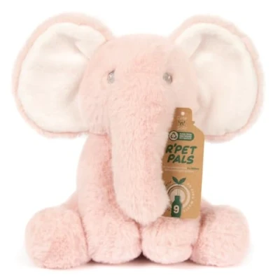 Image of L &amp; P Home Gifts Lesser Pavey R pet pals Nelly elephant pink Teddy Bear For Kids Made Up of Recycled Bottles Stuffed Animal Soft Toys Ideal Birthday or Baby Gift