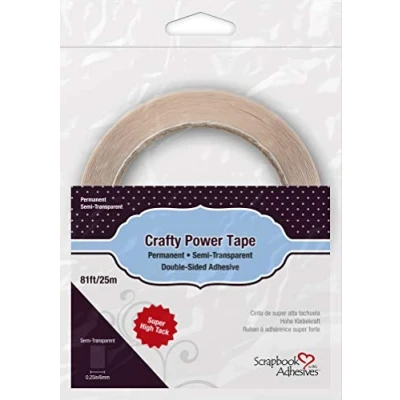 Image of SCRAPBOOK ADHESIVES BY 3L Crafty Power Tape, Translucent, One Size
