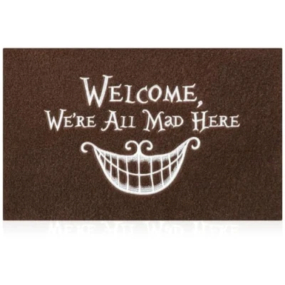 Image of AOAOPQ Indoor Mats for Front Door Entry Doormat Home Entrance Rubber Back Black Welcome Rug Easy to Clean Heavy Duty Living Room Balcony Garage High Traffic Areas 60x90 Cm Cafee