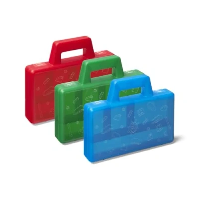 Image of LEGO Sorting Cases To Go Portable and Convenient Storage Box for Travel Organizer, Kids Toy Storage, Plastic Set of 3