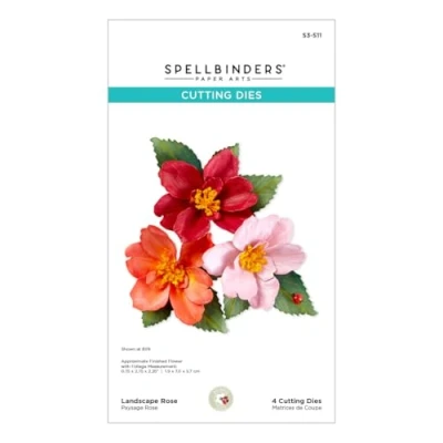 Image of Spellbinders S3 511 Landscape Rose Etched Dies from The Nature&#039;s Botanical Garden Collection by Susan Tierney Cockburn