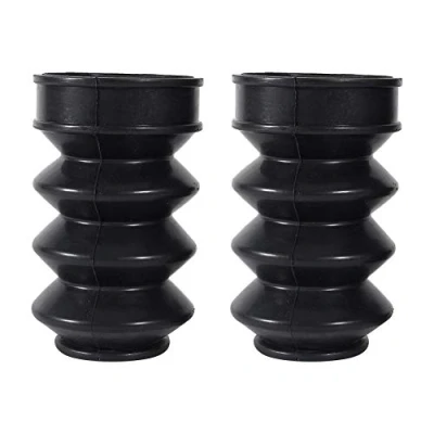 Image of Keenso Rubber fork Cover gaiters Boots, 39mm Motorcycle Boots Black Gators Covers for Har ley Sportster Dyna FX XL 883 other 40mm